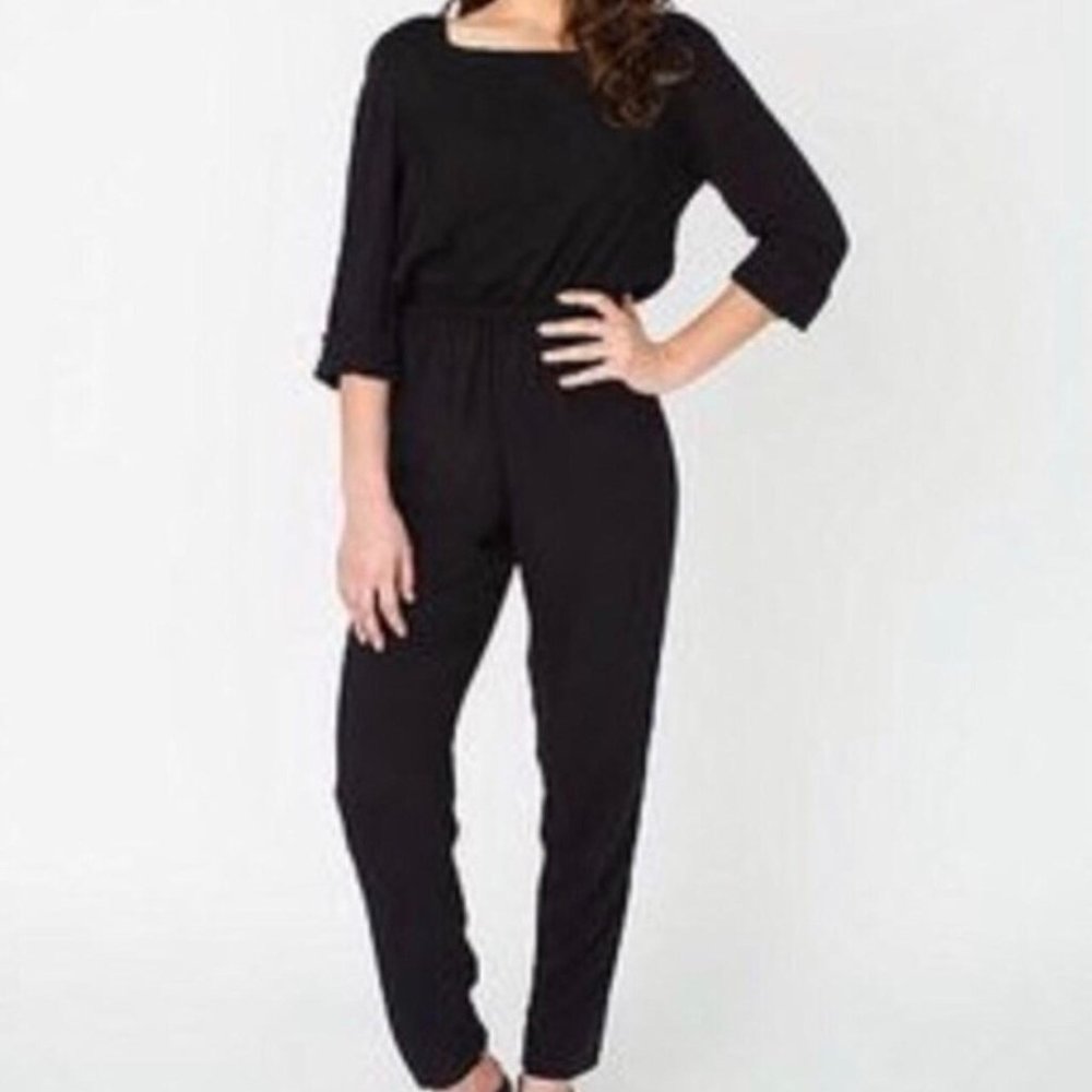 American Apparel Rayon Challis Jumpsuit